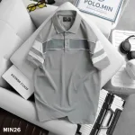 Áo Thun Nam Cổ Bẻ Phối Sọc Áo Trẻ Trung (Có Size 3XL)