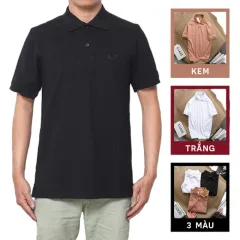 Áo Thun Polo Nam Tay Ngắn Bo Cổ Dệt Cao Cấp