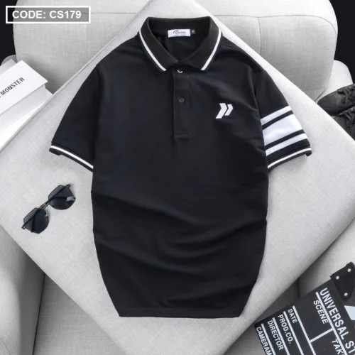 Áo Thun Nam Có Cổ Cá Sấu Đốm Thêu Logo (Có Size 3XL)