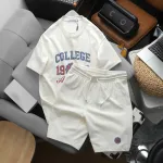Áo Thun Nam Cổ Tròn - Áo Nam In Chữ College 1986 Trước Ngực Trẻ Trung Năng Động (Size Từ M Đến XXL)
