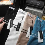 Áo Thun Nam Cổ Tròn - Áo Nam Phối Sọc Ngang Thêu Chữ Packhorse Trước Ngực (Size Từ M Đến XXL)