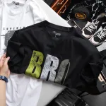 Áo Thun Nam Cổ Tròn Rurumen Màu Đen In Chữ BRONX Big Size
