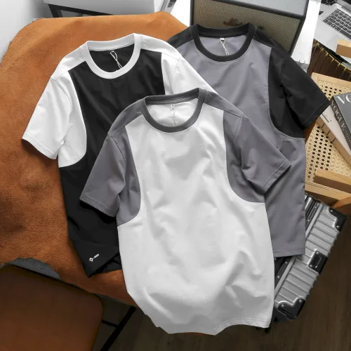 Áo Thun Nam Cổ Tròn Tay Phối Màu (Có Size 3x)