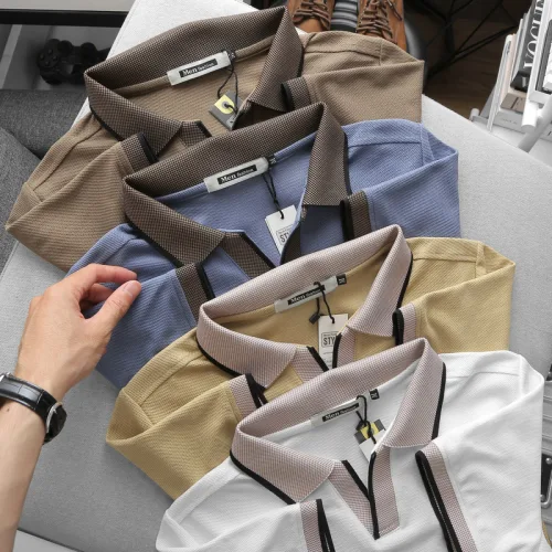 Áo Thun Nam Polo Cổ Bẻ Thêu Logo Hình Tam Giác (Có size 3x)