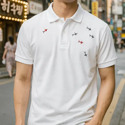 Áo Thun Nam Thêu Cá Mập Cao Cấp (Có Size 3XL)