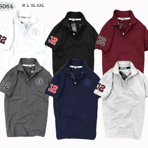 Áo Thun Nam Polo Thêu Tay Số 32 Cao Cấp