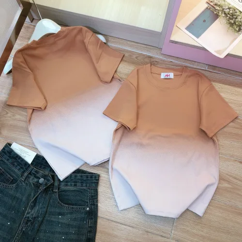 Áo thun nữ Baby Tee loang 2 màu  ôm body từ 35kg - 55kg