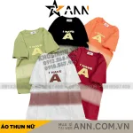 Áo thun nữ Baby Tee ôm body từ 35kg - 55kg In chữ A