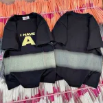 Áo thun nữ Baby Tee ôm body từ 35kg - 55kg In chữ A