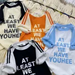 Áo thun nữ Baby Tee ôm body từ 35kg - 55kg In chữ AT LEAST