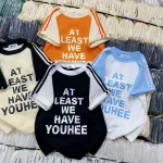 Áo thun nữ Baby Tee ôm body từ 35kg - 55kg In chữ AT LEAST