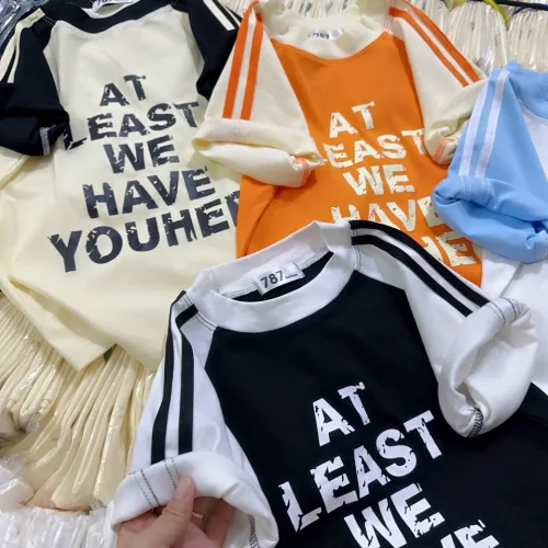 Áo thun nữ Baby Tee ôm body từ 35kg - 55kg In chữ AT LEAST