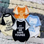 Áo thun nữ Baby Tee ôm body từ 35kg - 55kg In chữ AT LEAST