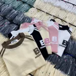 Áo thun nữ Baby Tee ôm body từ 35kg - 55kg in chữ B bên trái