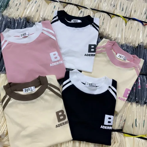 Áo thun nữ Baby Tee ôm body từ 35kg - 55kg in chữ B bên trái