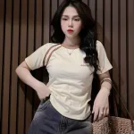 Áo thun nữ Baby Tee ôm body từ 35kg - 55kg in chữ B bên trái