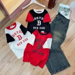 Áo thun nữ Baby Tee ôm body từ 35kg - 55kg in chữ B lớn