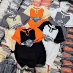 Áo thun nữ Baby Tee ôm body từ 35kg - 55kg In chữ BUY NO THING