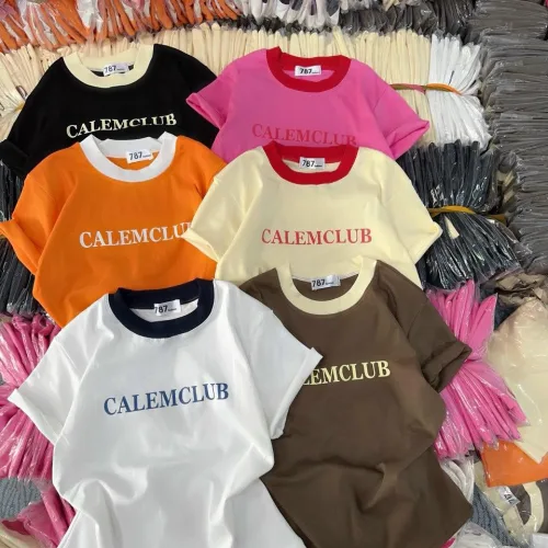 Áo thun nữ Baby Tee ôm body từ 35kg - 55kg in chữ CALEMCLUB