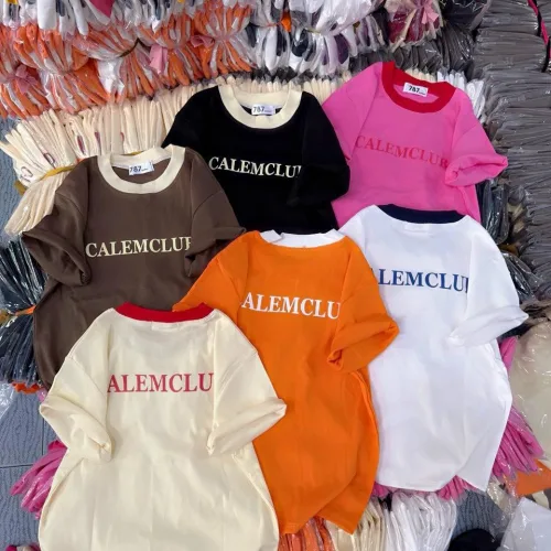 Áo thun nữ Baby Tee ôm body từ 35kg - 55kg in chữ CALEMCLUB