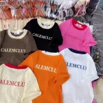 Áo thun nữ Baby Tee ôm body từ 35kg - 55kg in chữ CALEMCLUB