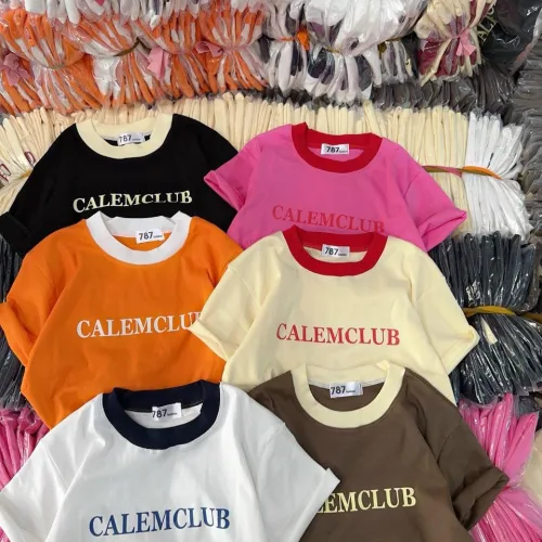 Áo thun nữ Baby Tee ôm body từ 35kg - 55kg in chữ CALEMCLUB