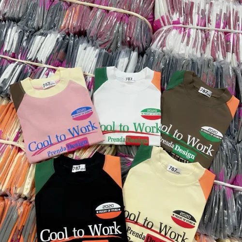 Áo thun nữ Baby Tee ôm body từ 35kg - 55kg In Chữ Cool To Work