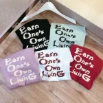 Áo thun nữ Baby Tee ôm body từ 35kg - 55kg in chữ Earn One