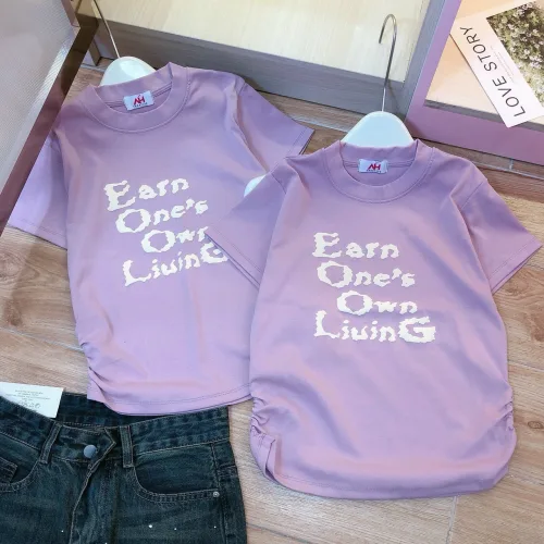 Áo thun nữ Baby Tee ôm body từ 35kg - 55kg in chữ Earn One