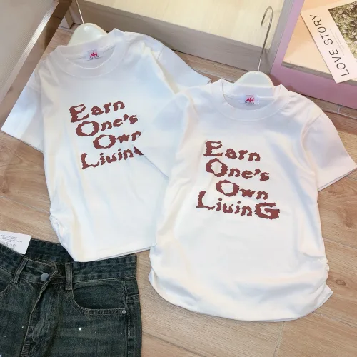 Áo thun nữ Baby Tee ôm body từ 35kg - 55kg in chữ Earn One