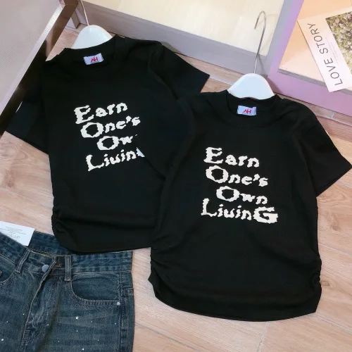 Áo thun nữ Baby Tee ôm body từ 35kg - 55kg in chữ Earn One