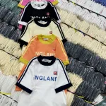 Áo thun nữ Baby Tee ôm body từ 35kg - 55kg In chữ ENGLAND