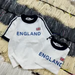 Áo thun nữ Baby Tee ôm body từ 35kg - 55kg In chữ ENGLAND