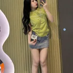 Áo thun nữ Baby Tee ôm body từ 35kg - 55kg in chữ hang your dream