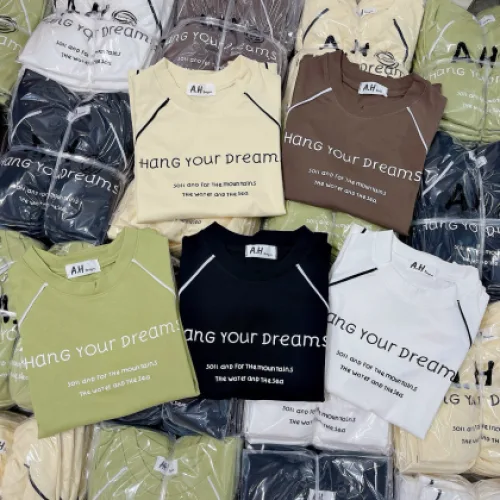 Áo thun nữ Baby Tee ôm body từ 35kg - 55kg in chữ hang your dream