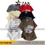 Áo thun nữ Baby Tee ôm body từ 35kg - 55kg in chữ HinMi