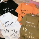Áo thun nữ Baby Tee ôm body từ 35kg - 55kg in chữ Meta