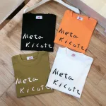 Áo thun nữ Baby Tee ôm body từ 35kg - 55kg in chữ Meta