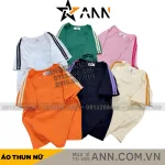 Áo thun nữ Baby Tee ôm body từ 35kg - 55kg In Chữ Nổi Aa