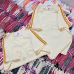 Áo thun nữ Baby Tee ôm body từ 35kg - 55kg In Chữ Nổi Aa