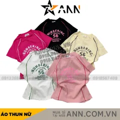 Áo thun nữ Baby Tee ôm body từ 35kg - 55kg in chữ Và Số 56