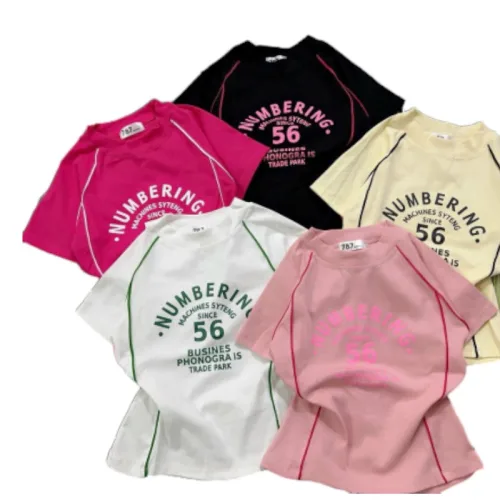 Áo thun nữ Baby Tee ôm body từ 35kg - 55kg in chữ Và Số 56