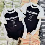 Áo thun nữ Baby Tee ôm body từ 35kg - 55kg In chữ và Số 8