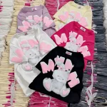 Áo thun nữ Baby Tee ôm body từ 35kg - 55kg in con thỏ