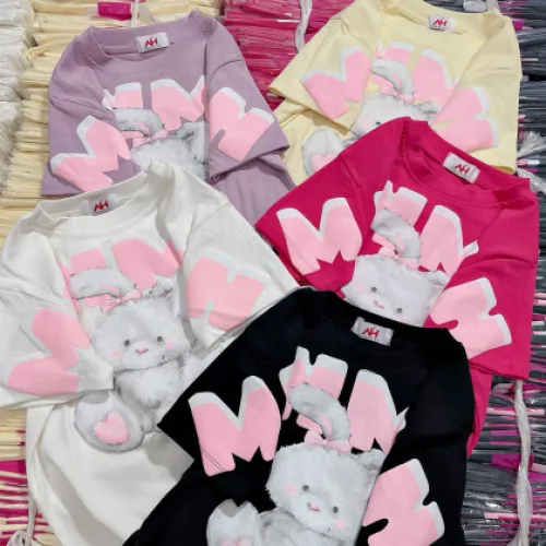 Áo thun nữ Baby Tee ôm body từ 35kg - 55kg in con thỏ