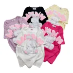 Áo thun nữ Baby Tee ôm body từ 35kg - 55kg in con thỏ