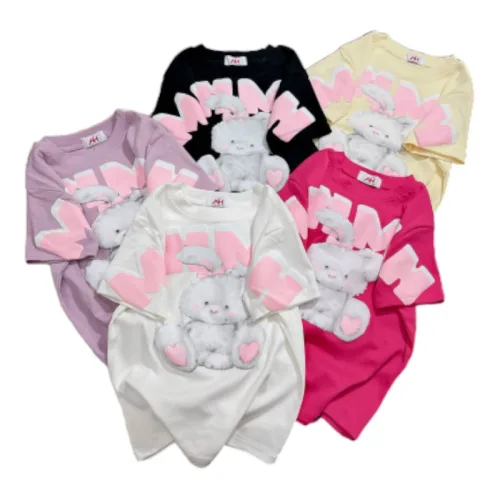 Áo thun nữ Baby Tee ôm body từ 35kg - 55kg in con thỏ