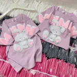 Áo thun nữ Baby Tee ôm body từ 35kg - 55kg in con thỏ