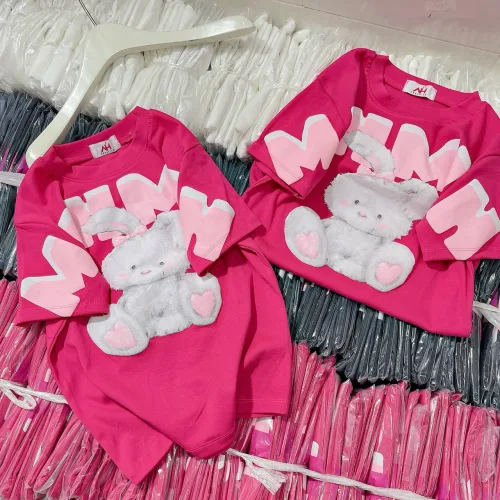 Áo thun nữ Baby Tee ôm body từ 35kg - 55kg in con thỏ