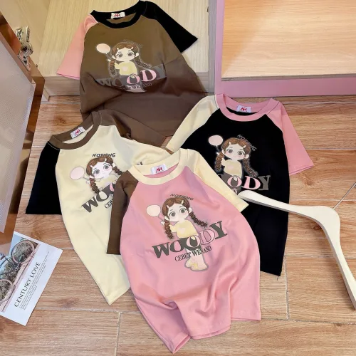 Áo thun nữ Baby Tee ôm body từ 35kg - 55kg in hình bé gái